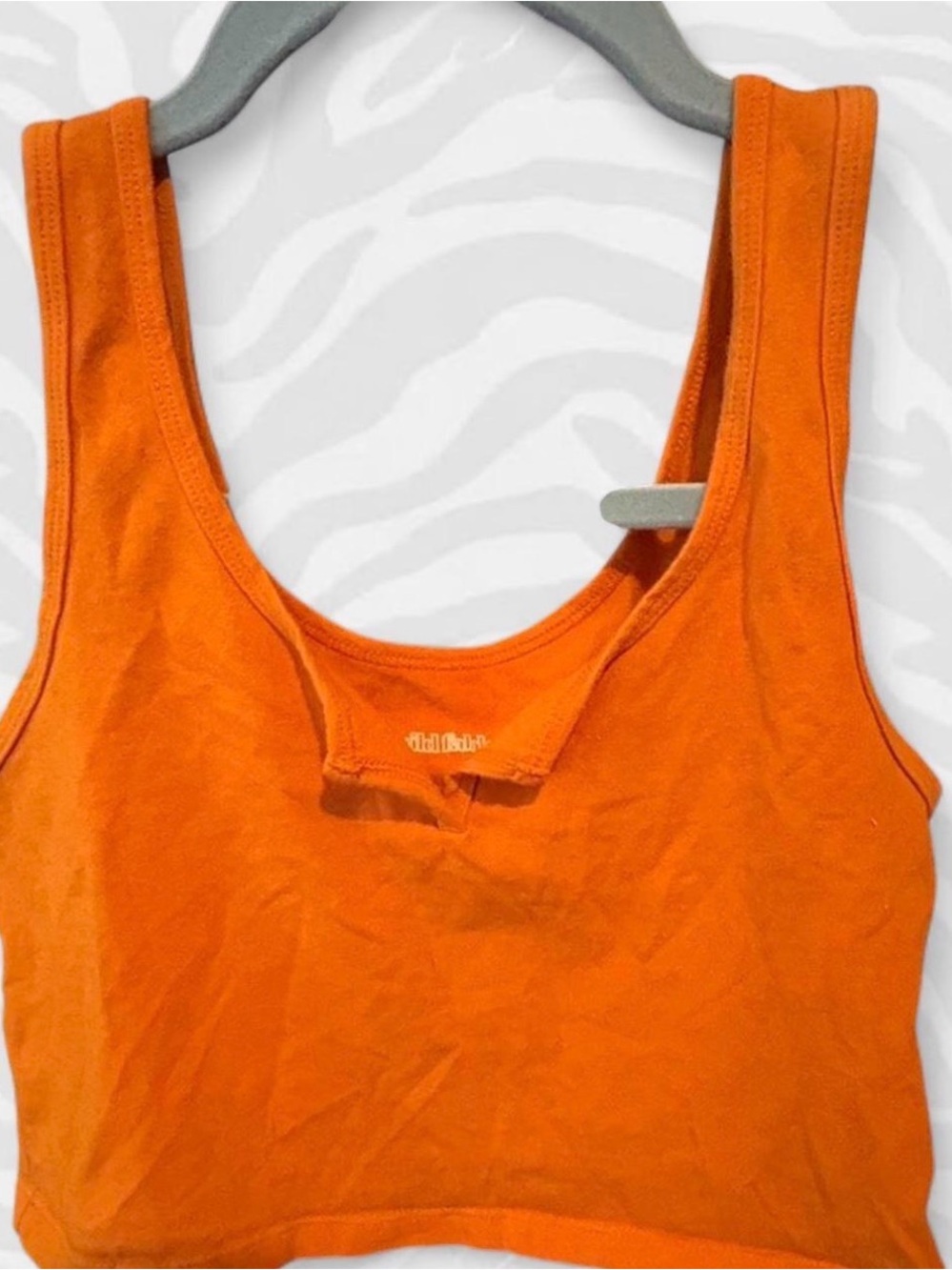 wild fable Orange Cropped Tank Top